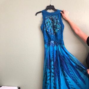 Tadashi evening gown chiffon dress NEW